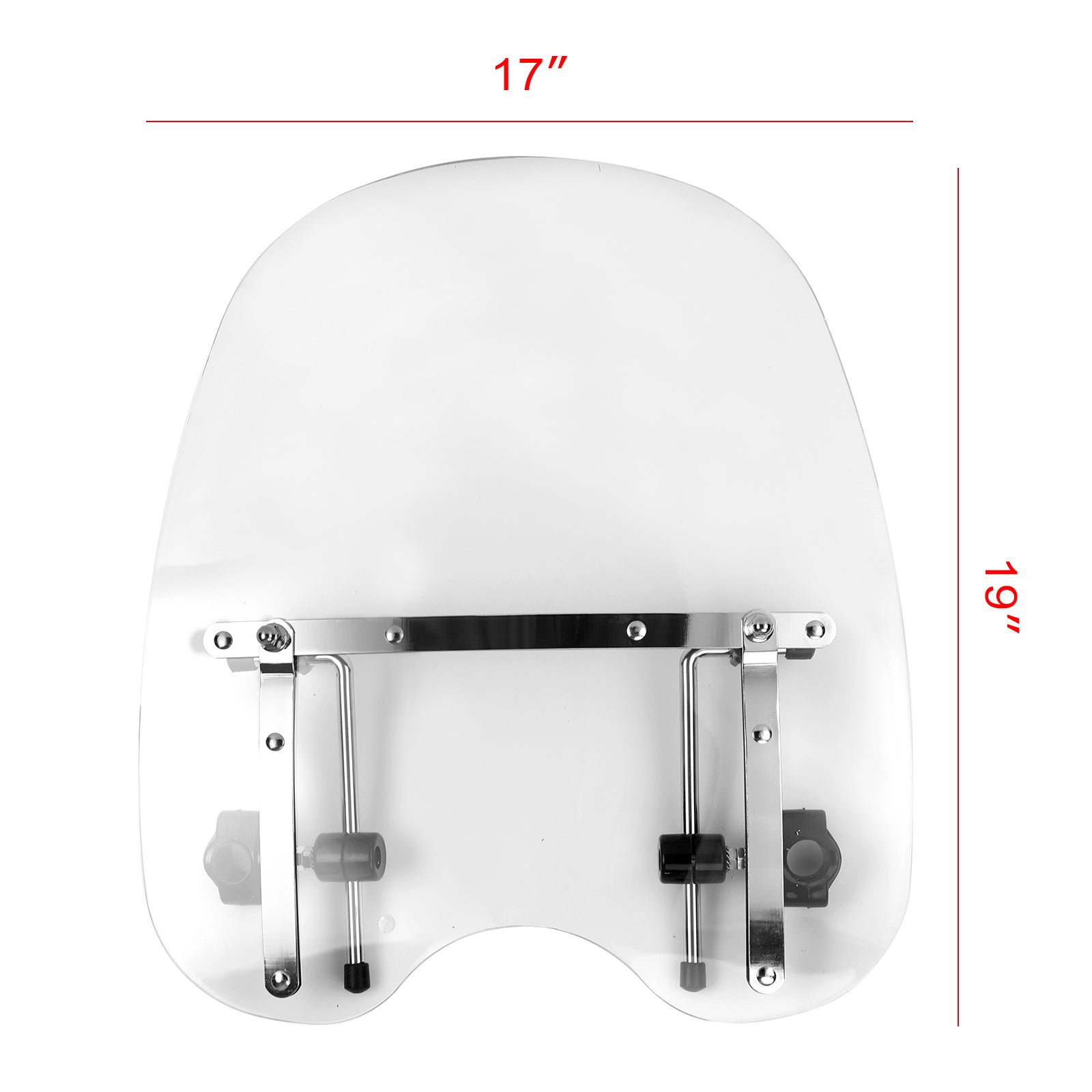 Große 19"x17" Windschutzscheibe für Sportster Dyna Glide Softail Touring