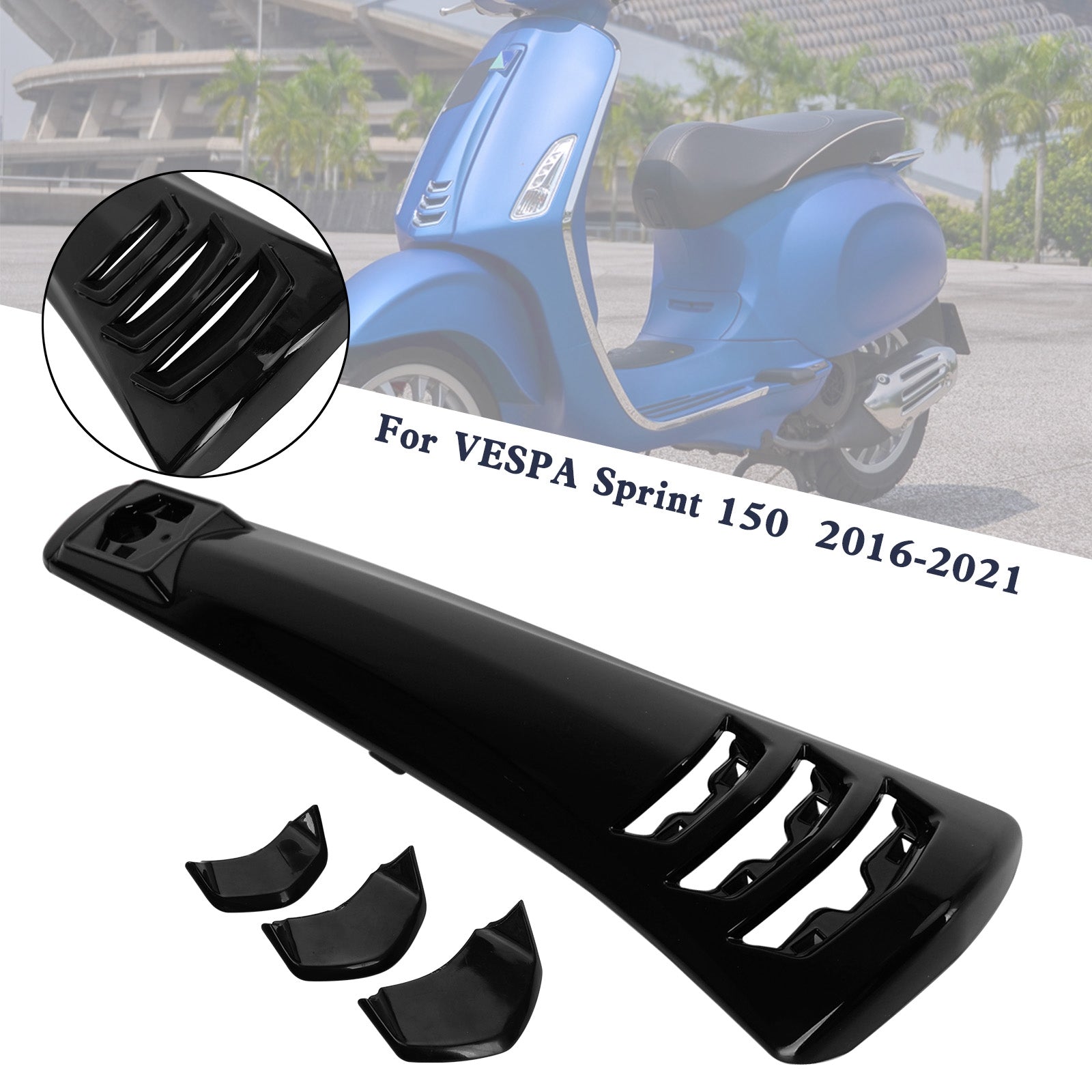 Carénage de couvercle de klaxon de direction ABS pour VESPA Sprint Primavera 125/150 14-21