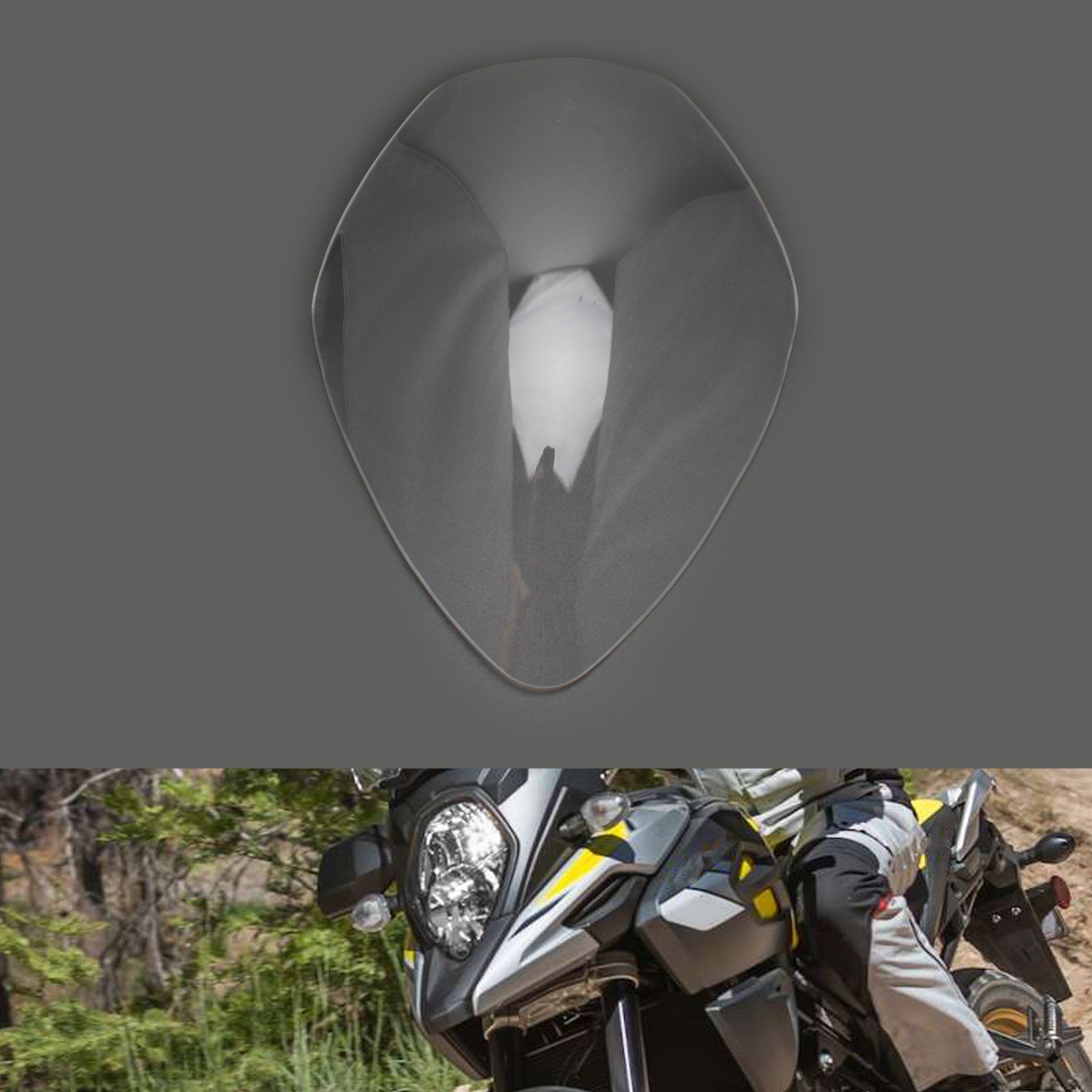 Protezione protezione lente faro adatta per Suzuki V-Strom 1000 17-20 650 17-21 Fumo generico