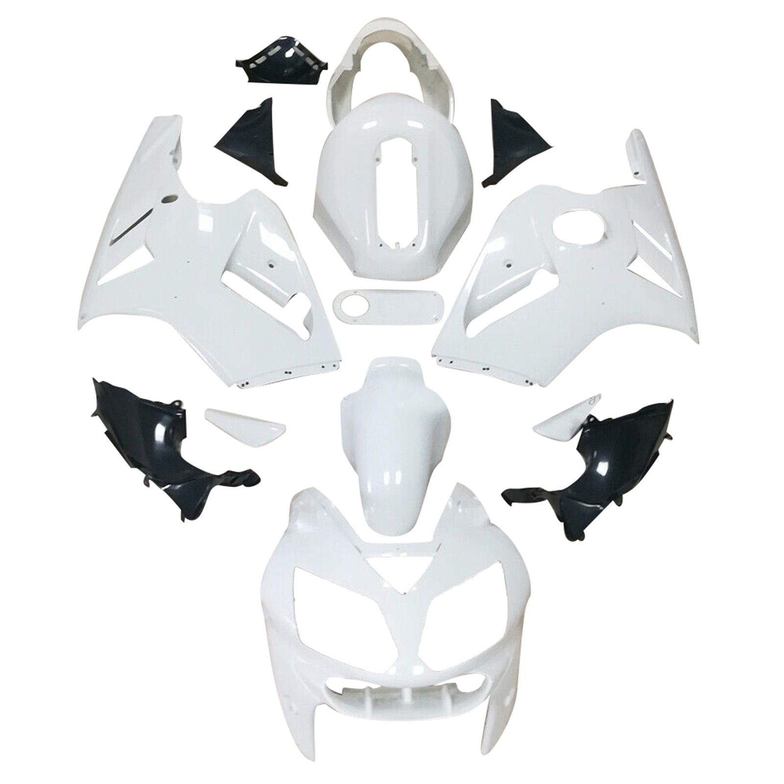 Amotopart Kawasaki ZX12R 2002-2005 Unpainted Fairing Kit