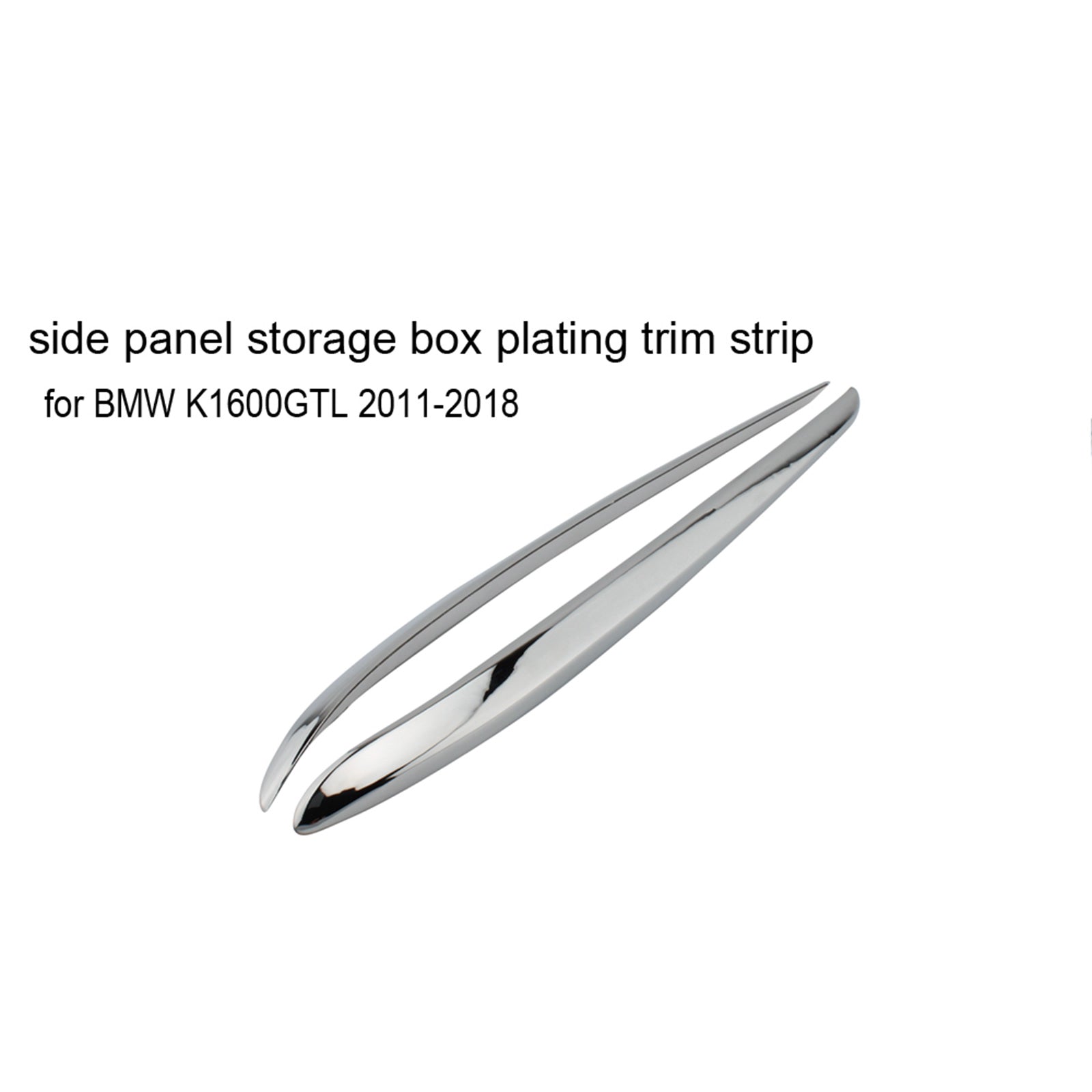 Chrom-Seitenwand-Aufbewahrungsbox, Zierleiste für BMW K1600GTL 2011–2018. Generisch