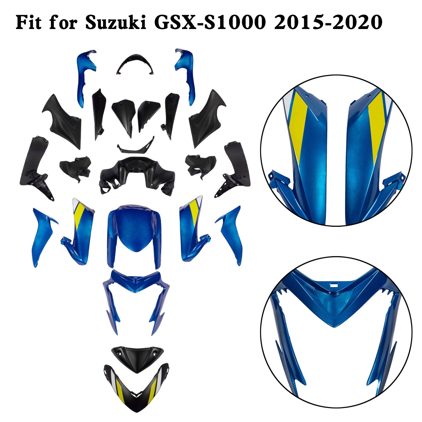 Amotopart (2015–2020) Suzuki GSX-S 1000 Verkleidungsset, Kollektion 2