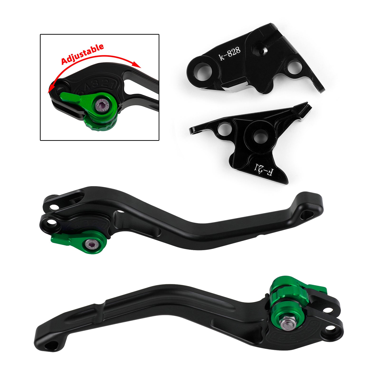 NUOVA leva freno frizione corta adatta per Kawasaki Z750 07-12 Z800 versione 13-16