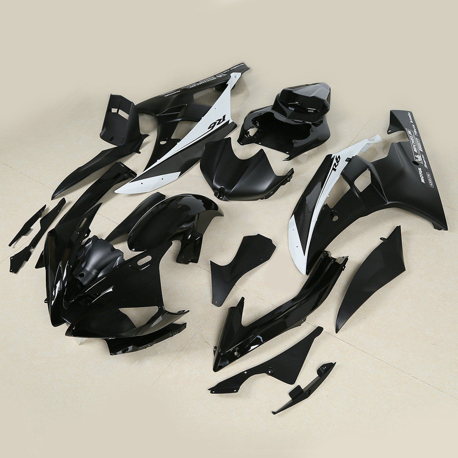 Kit carena nera Amotopart 2006-2007 Yamaha YZF-R6