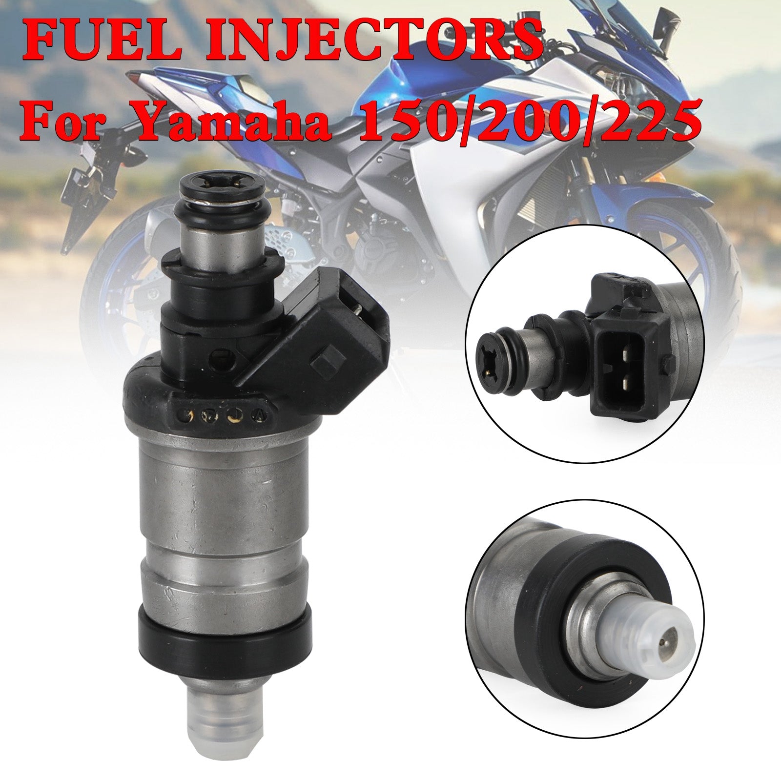 Injecteur de carburant 65L-13761-00-00 pour Yamaha 150/200/225 HP 2 temps générique