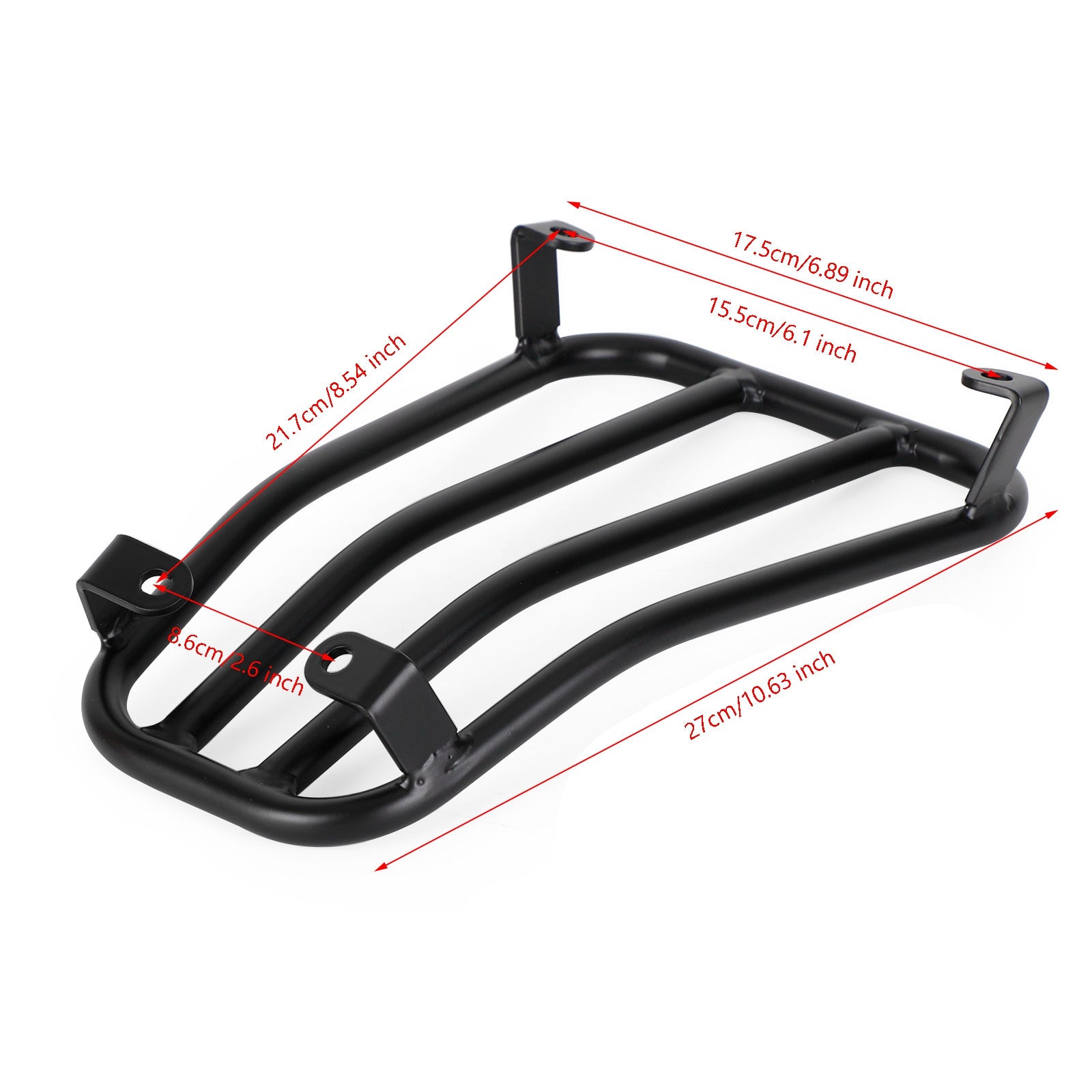 Floor Board Rack Carrier Matt Black For Vespa 125 200 250 300 GTS GTV GT GTL