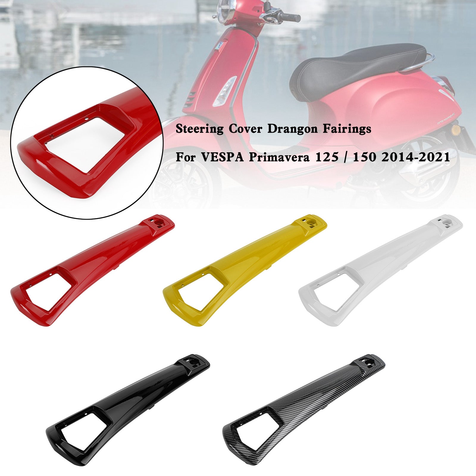 ABS Steering Horn Cover fairing For VESPA Sprint Primavera 125/150 2014-2021