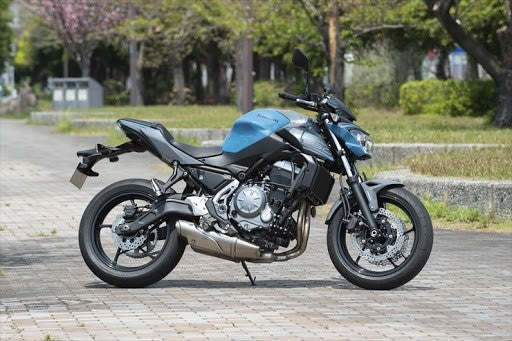 Amotopart Kawasaki 2017-2019 Z650 Kit de carenado gris azul