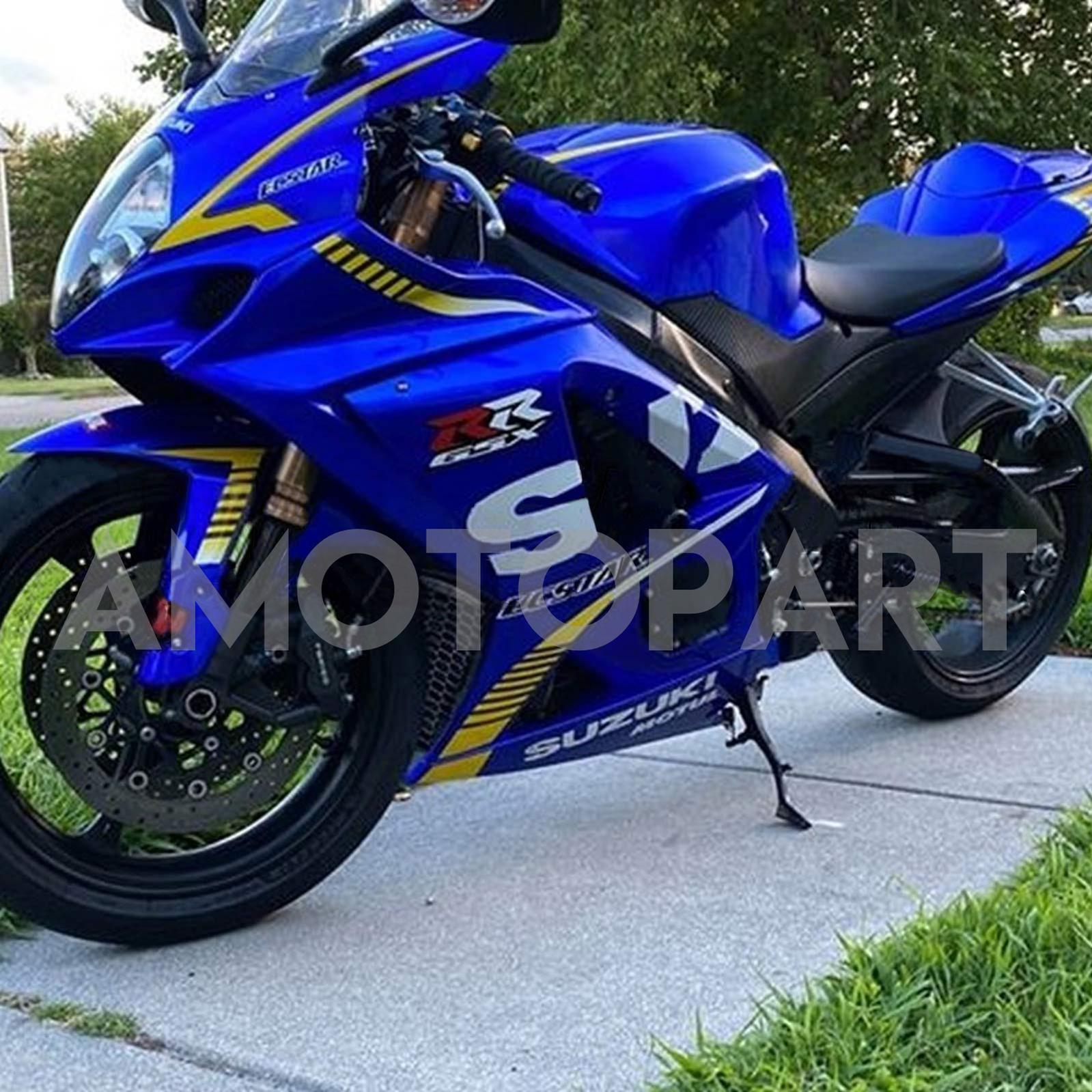 Amotopart 2007-2008 Suzuki GSXR1000 Failing Blue & Yellow Kit