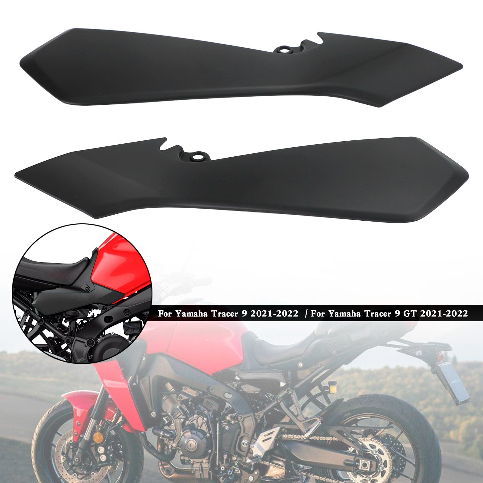 Rear Tail Side Seat Fairing Panel Cowl For Yamaha Tracer 9 GT 2021-2022