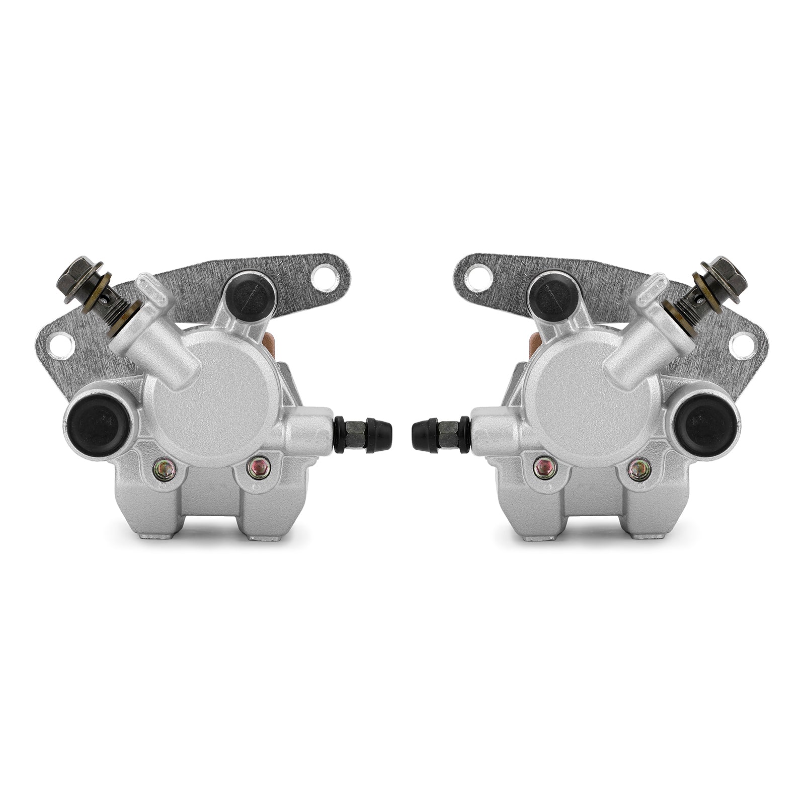 Vorderradbremssattel-Set passend für Arctic Cat D3406-023 D3406-030 DVX 400 DVX 04-08 Silber