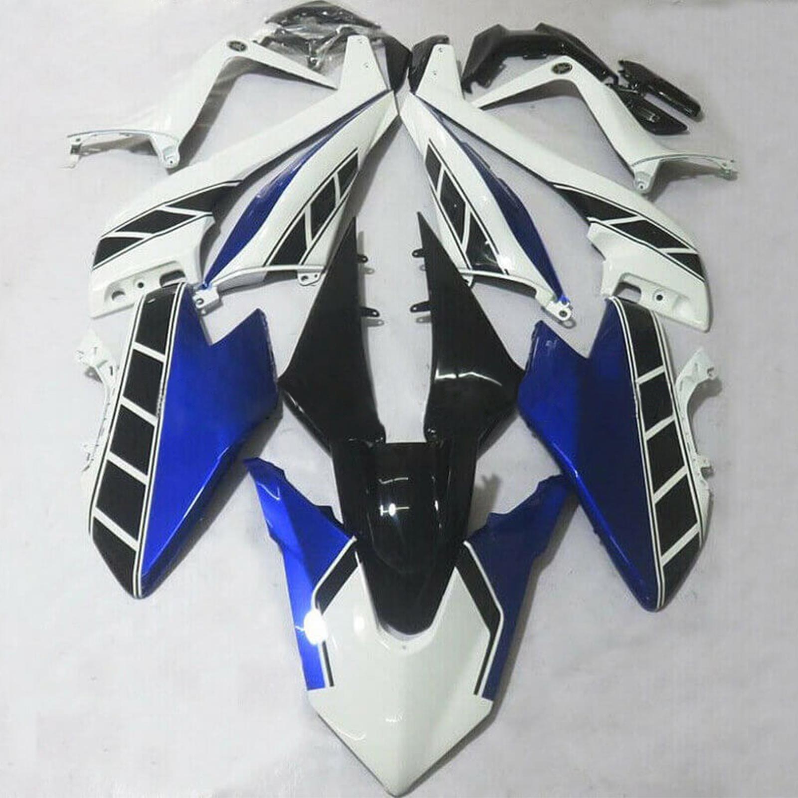 Amotopart 2017-2018 Yamaha T-Max TMAX530 Fairing White&Blue Kit
