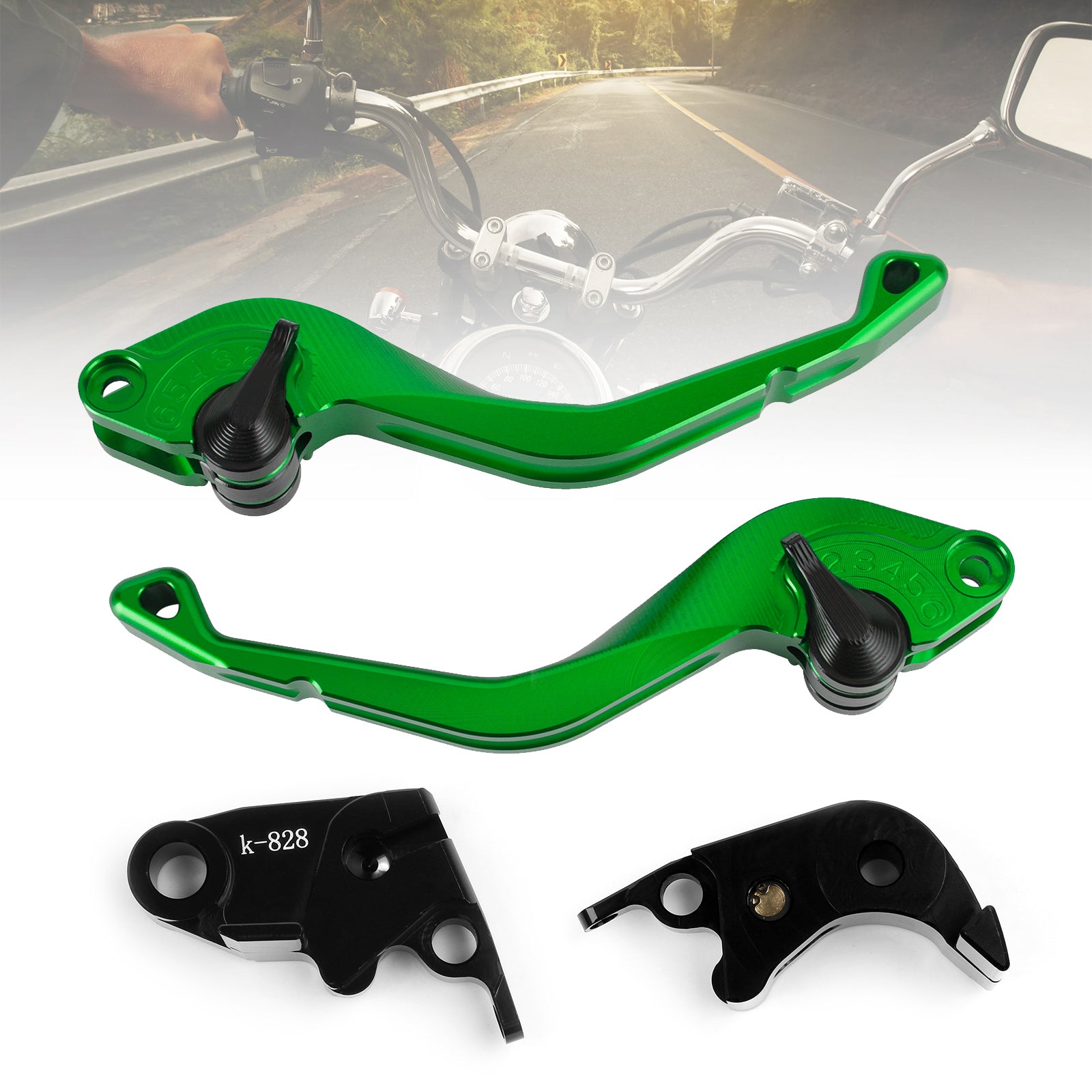 CNC Short Clutch Brake Lever fit for Kawasaki ZX636R / ZX6RR 2005-2006