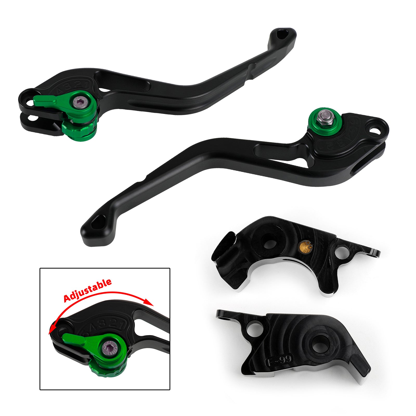 NEW Short Clutch Brake Lever fit for Kawasaki ZZR/ZX1400 SE Version 16-17