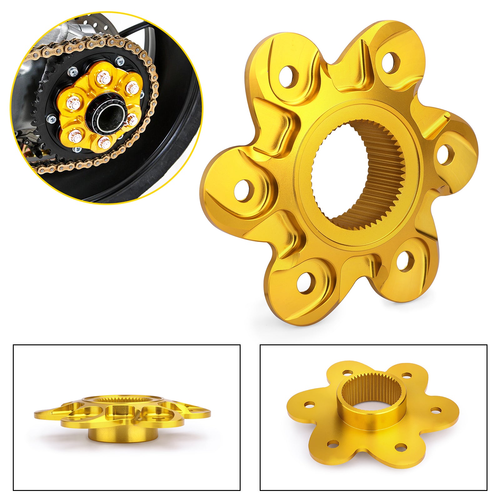 Rear Sprocket Flange Cover Fit for Ducati Superbike 1098 1198 1299 BLK