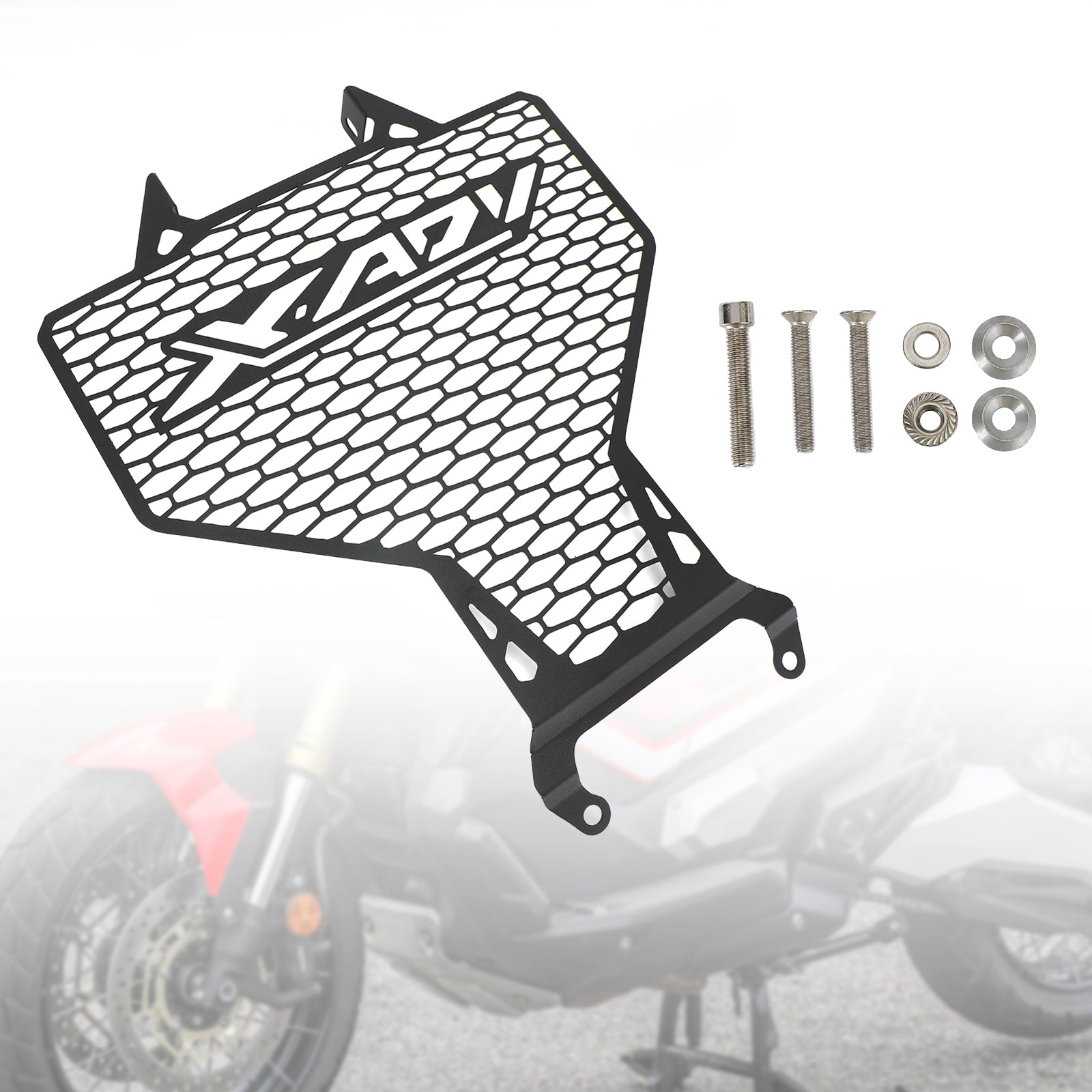 Protecteur de couvercle de radiateur en acier inoxydable noir pour Honda X-Adv 750 21+