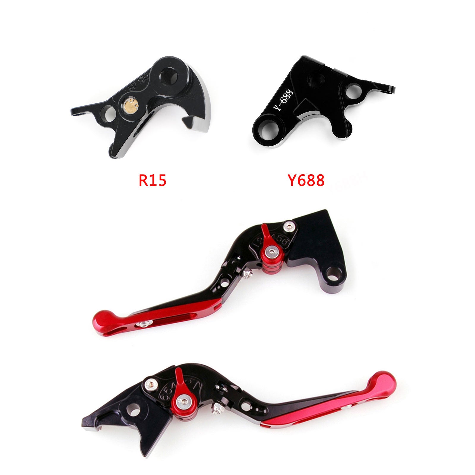 17-20 Yamaha YZF R1/R1M/R1S 15-21 YZF R6 Adjustable Clutch Brake Lever Generic