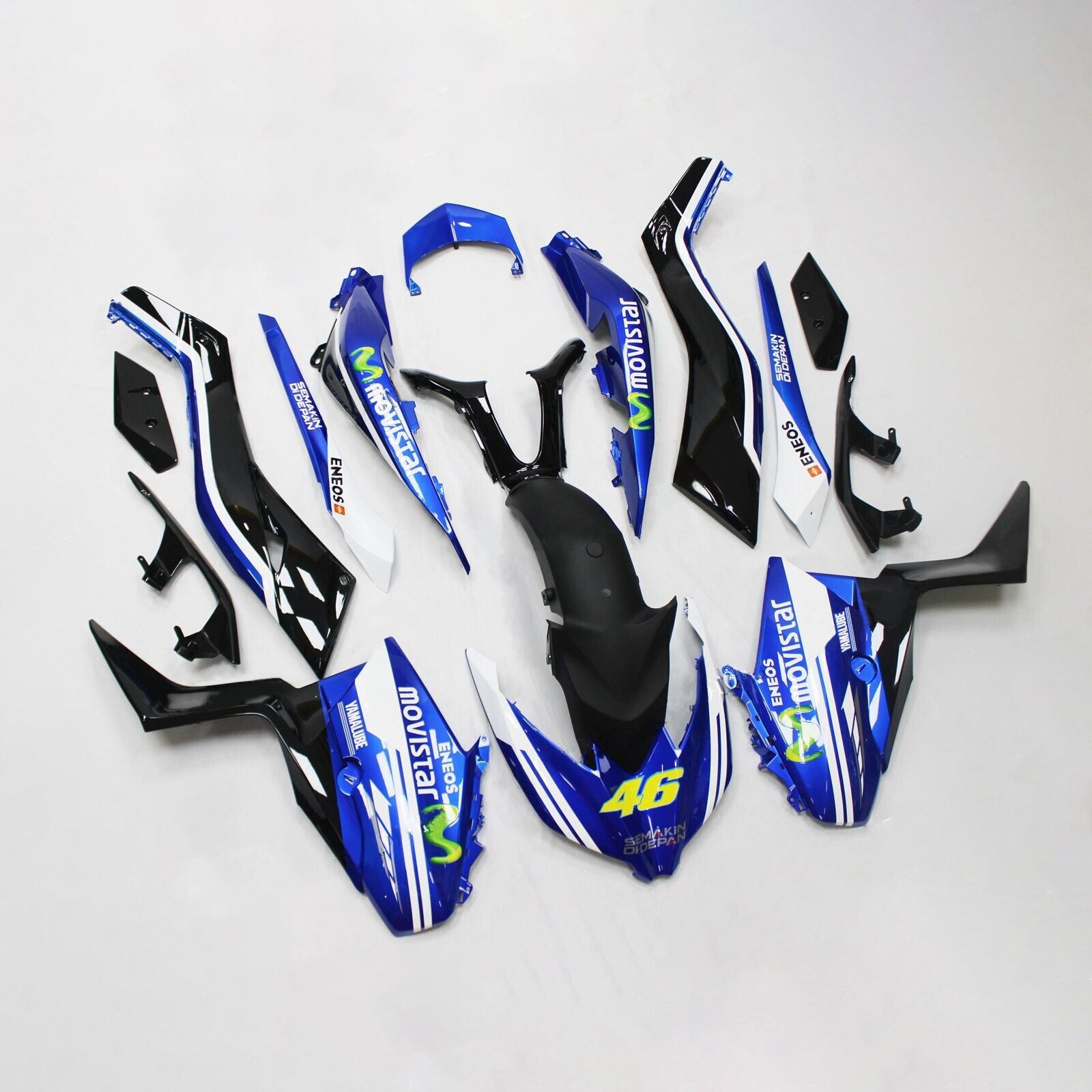 Amotopart 2017-2021 Yamaha XMAX300 Fairing Blue&Black 46 Kit