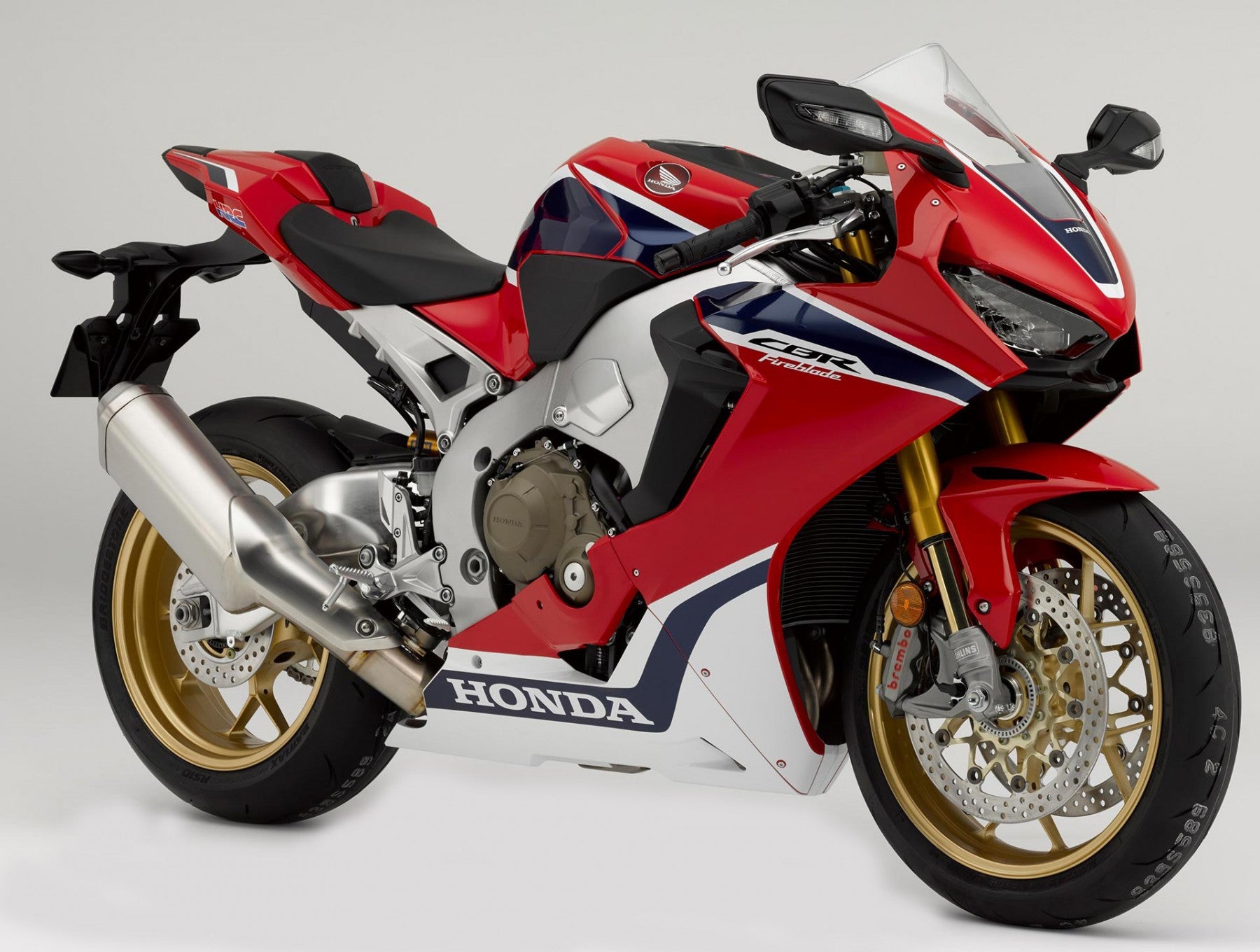 Amotopart 2017-2023 Honda CBR1000RR Kit de carénage rouge et blanc Style7