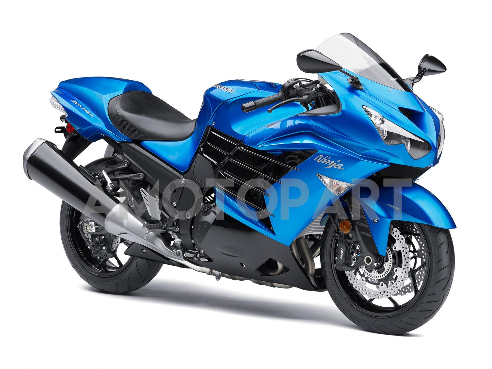 Amotopart Kawasaki 2012-2025 ZX14R Blue Fairing Kit