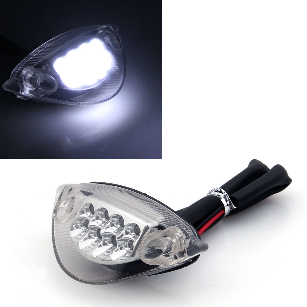 Luces LED traseras para correr de noche aptas para Honda CBR600RR 2003-2006 transparentes