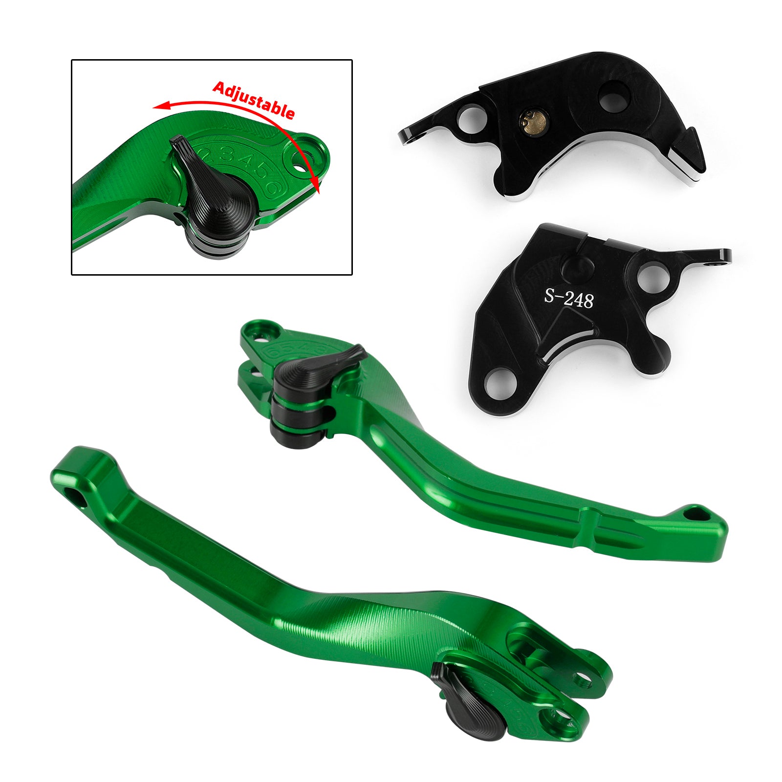 CNC-Kurzkupplungsbremshebel passend für Suzuki GSXR600 GSXR750 2004-2005