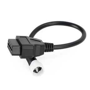 Motorcycle 3 Pin to OBD2 Diagnostic Adapter Code Scanner Cable For Yamaha X-MAX Generic