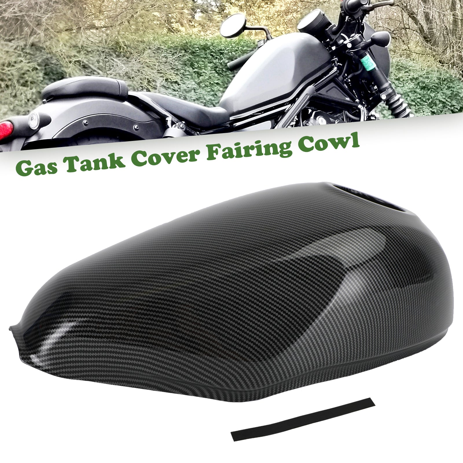 Capot de carénage de garniture de couvercle de réservoir de gaz pour Honda Rebel CMX300 CMX500 2017-2022 générique