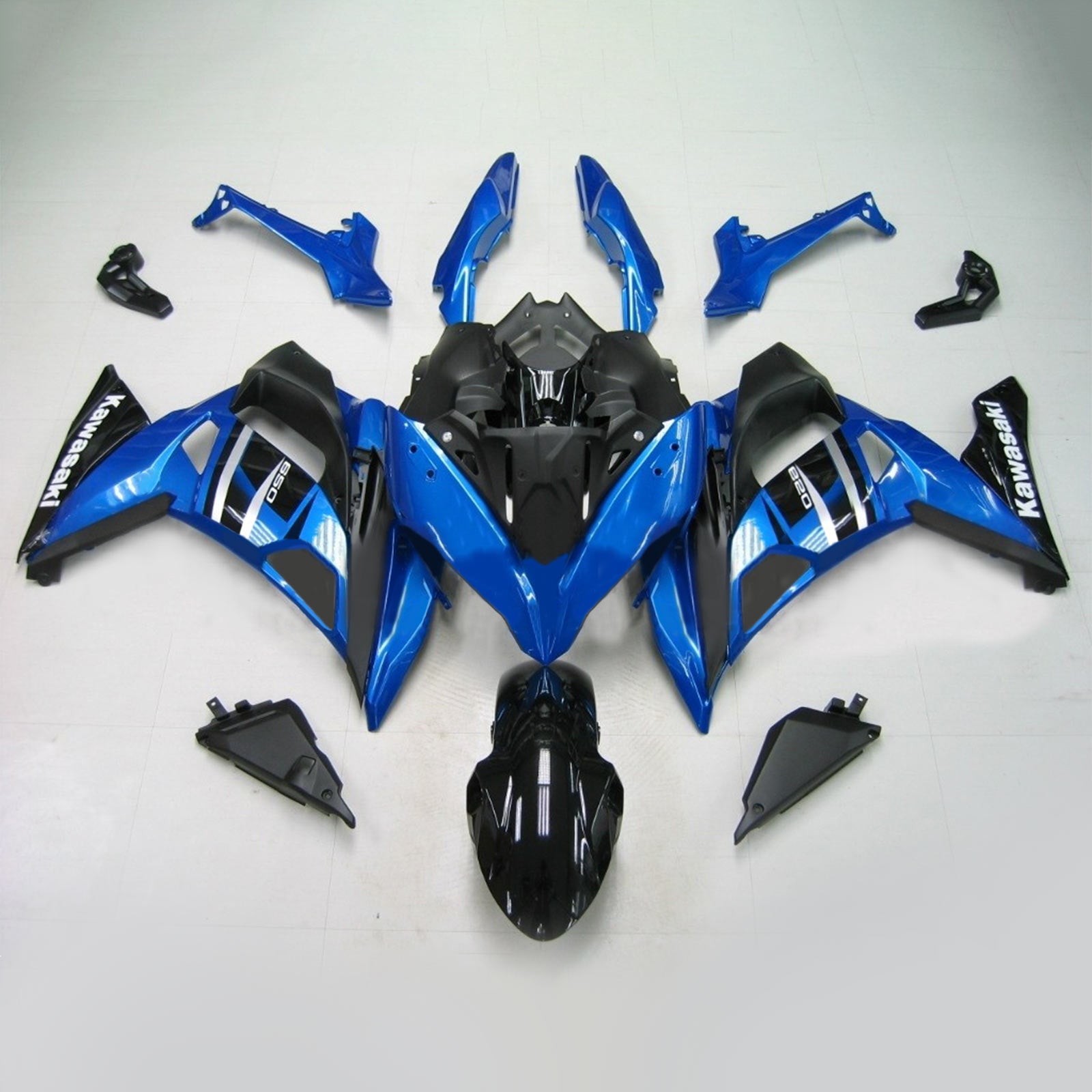 Amotopart 2020-2026 Kawasaki ER-6F Ninja650 Blue&Purple Fairing Kit