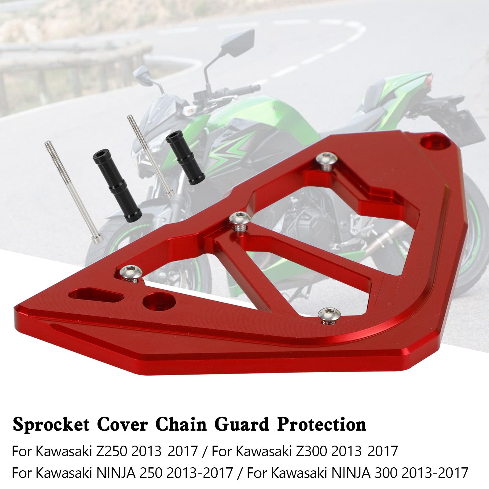 Garde-chaîne de couvercle de pignon pour KAWASAKI Z250 Z300 NINJA 300 250 13-17