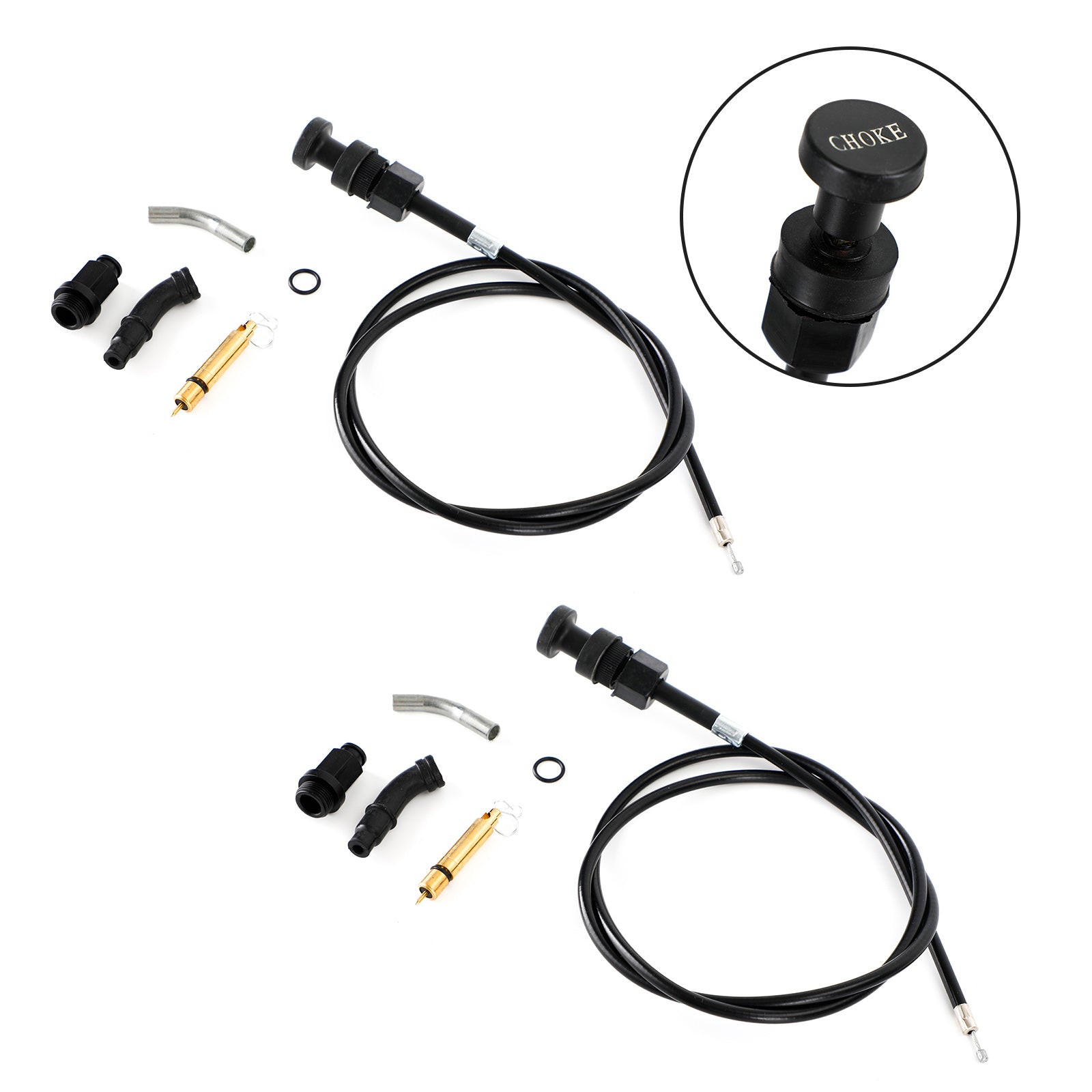 2x Kit de émbolo de cable de estrangulación de carburador apto para Honda Rancher TRX350 FM TM 00-06 genérico