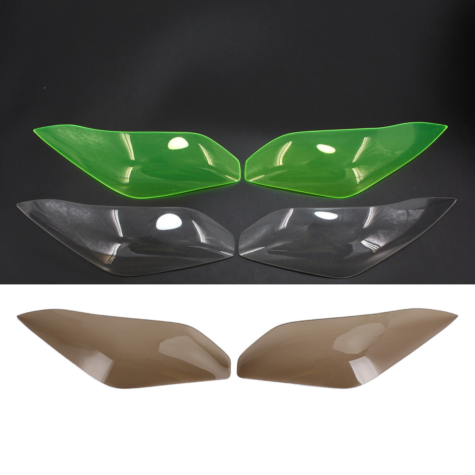 Headlight Lens Guard Protector Fit For Kawasaki Ninja 300 Versys 650 15-17 Smoke Generic