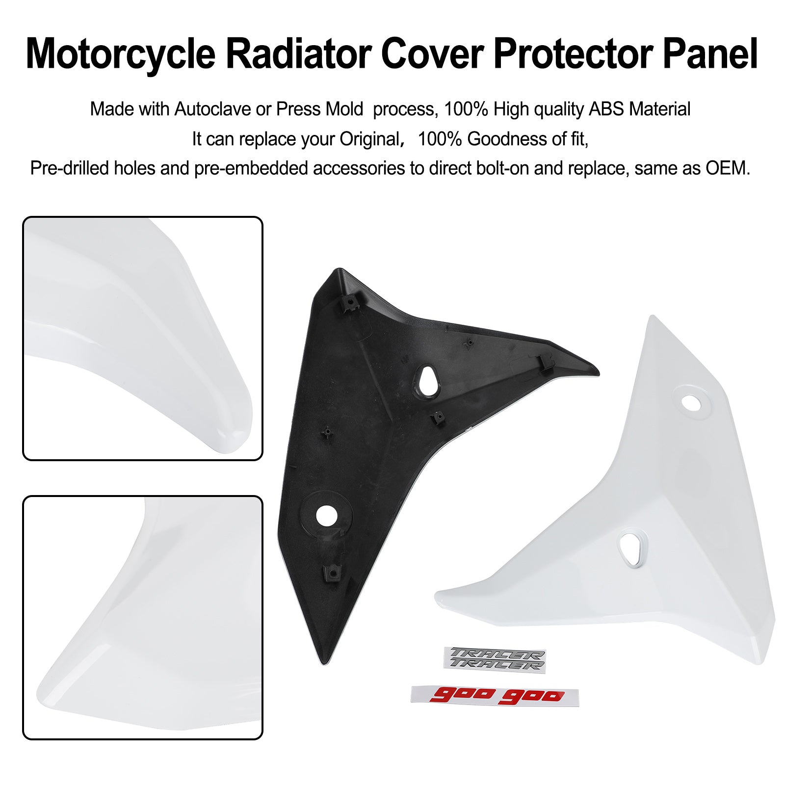 Panneaux de carénage de couvercle latéral de radiateur pour YAMAHA tracer 900 GT 2018 – 2020 générique