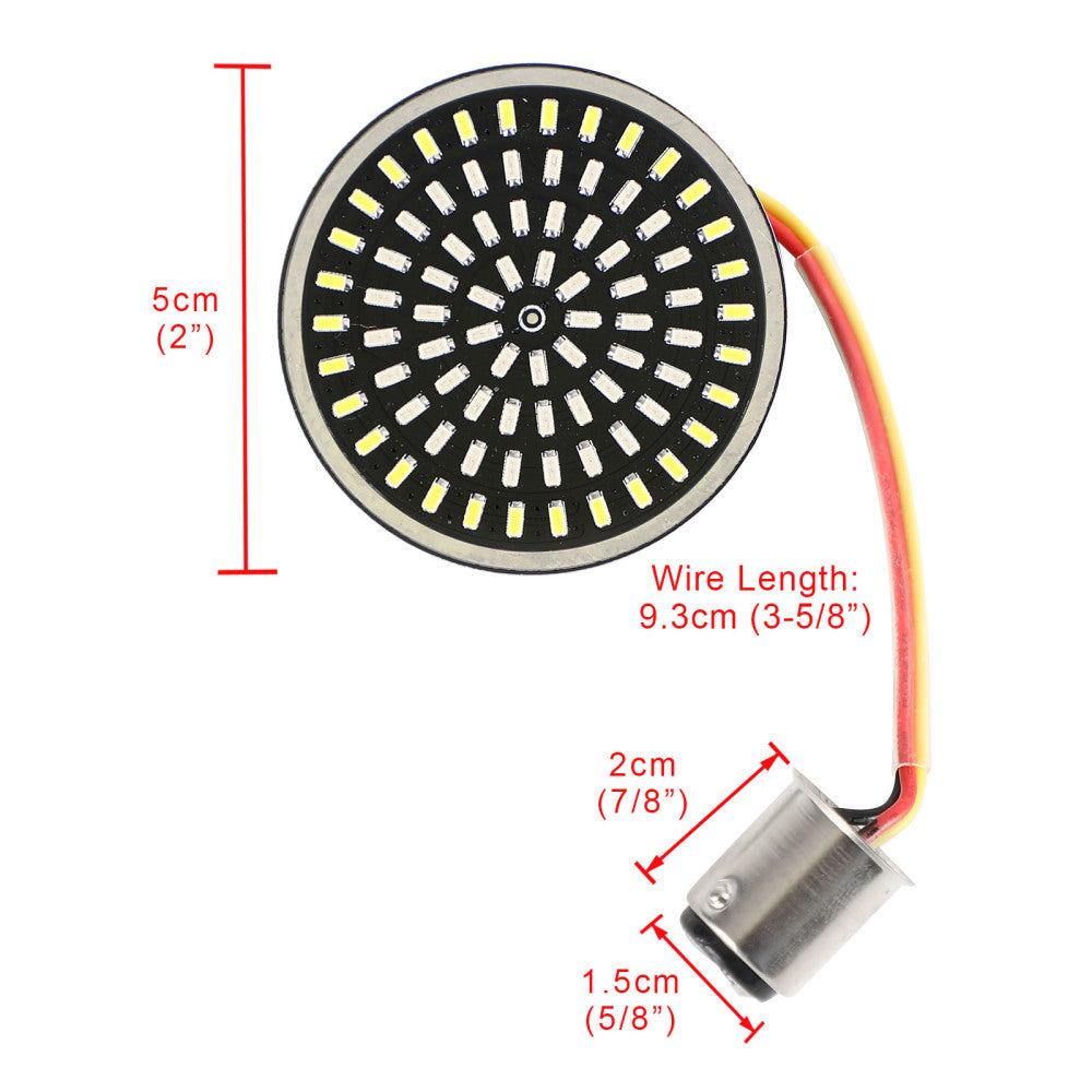 Softail Touring Dyna Sportster 1157 LED Luz de señal de giro Inserta la lámpara