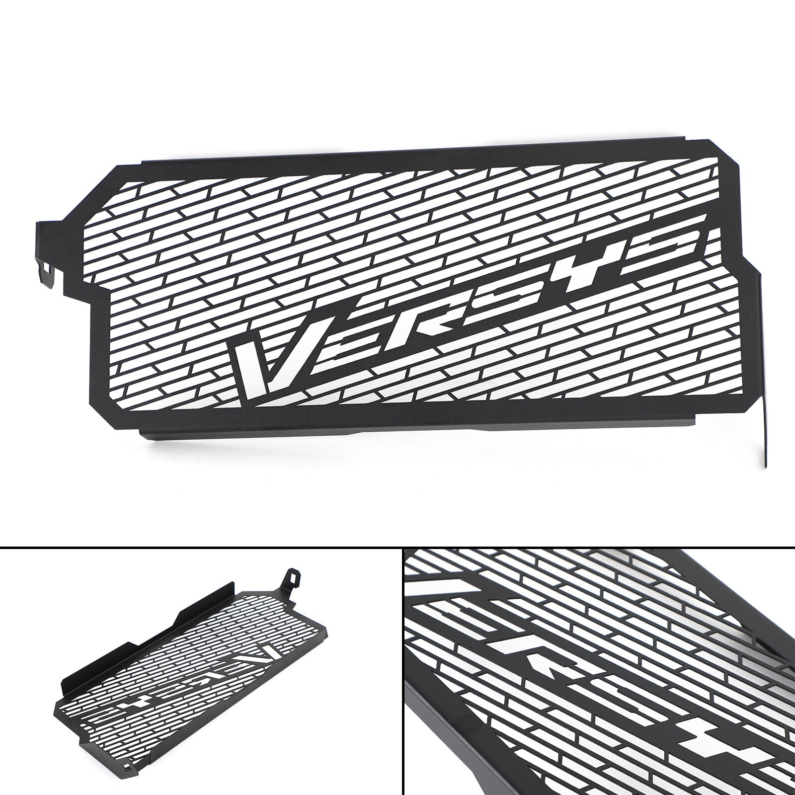 Protezione della copertura della protezione del radiatore 1 pezzo adatta per Kawasaki Versys 650 15-17 16 Argento generico
