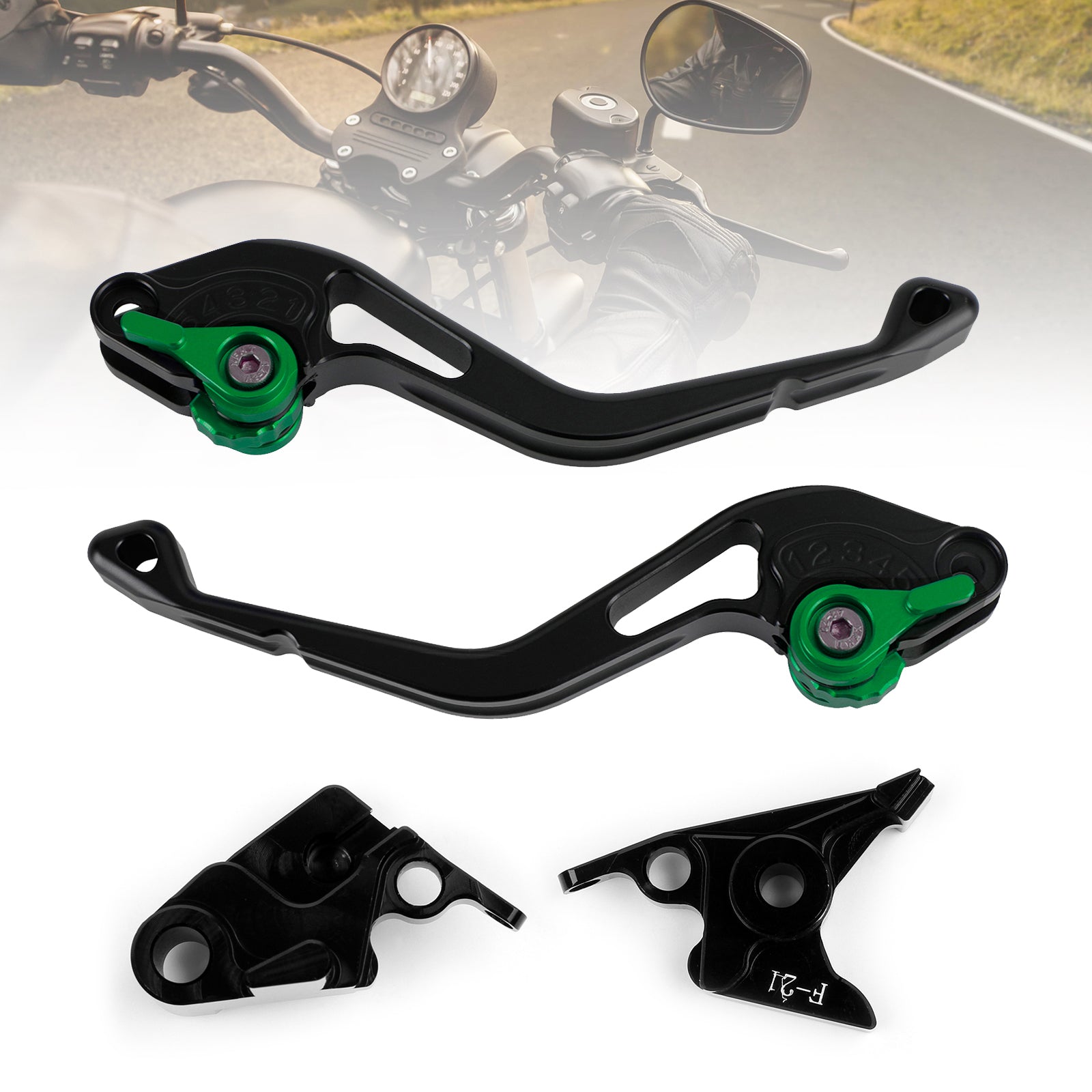 Nouveau levier de frein d'embrayage court adapté à Kawasaki Z900 2017-2018