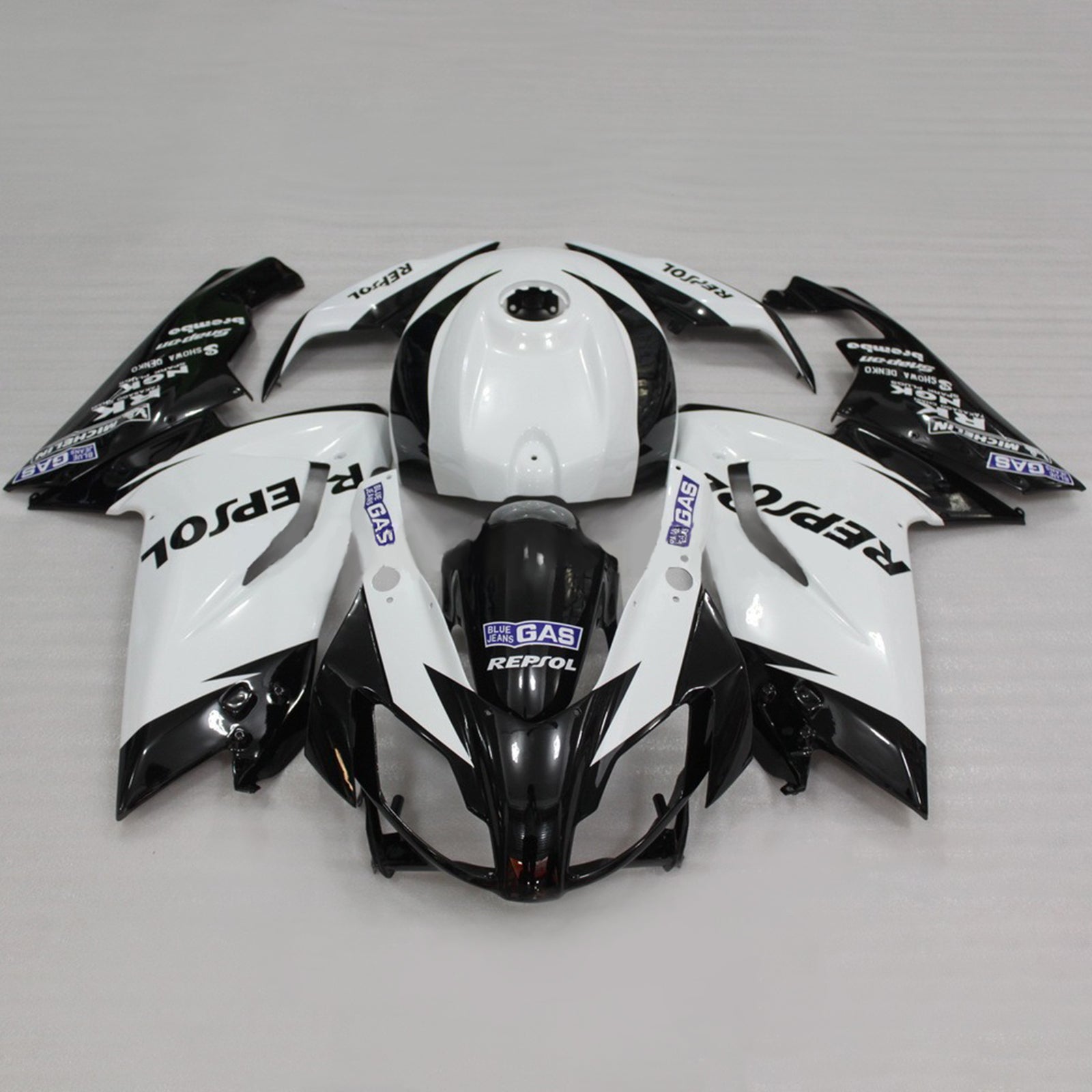 Amotopart Aprilia 2006-2011 RS125 White&Black Repjol Fairing Kit