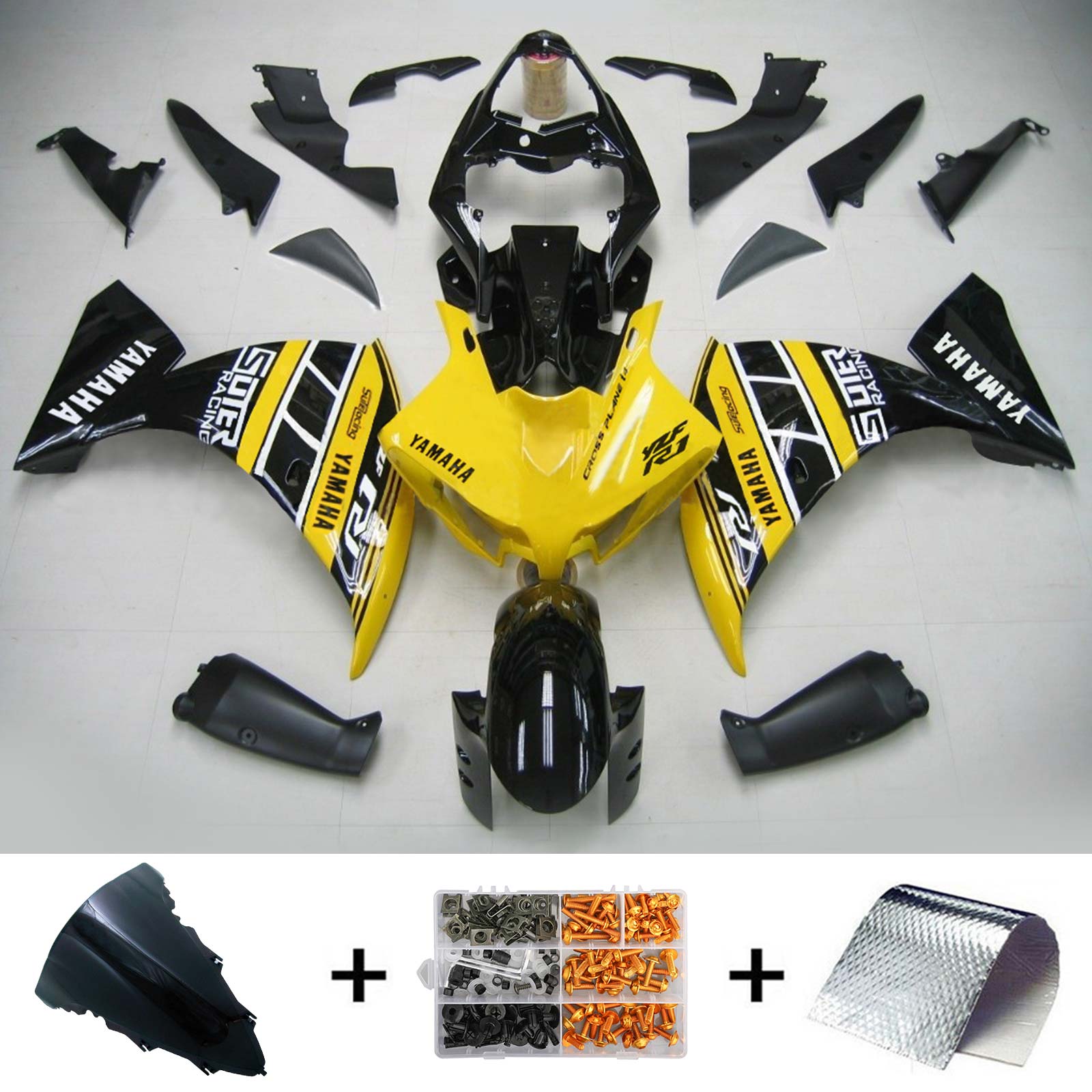 Injection Fairing Kit Bodywork Plastic ABS fit For Yamaha YZF 1000 R1 2009-2011