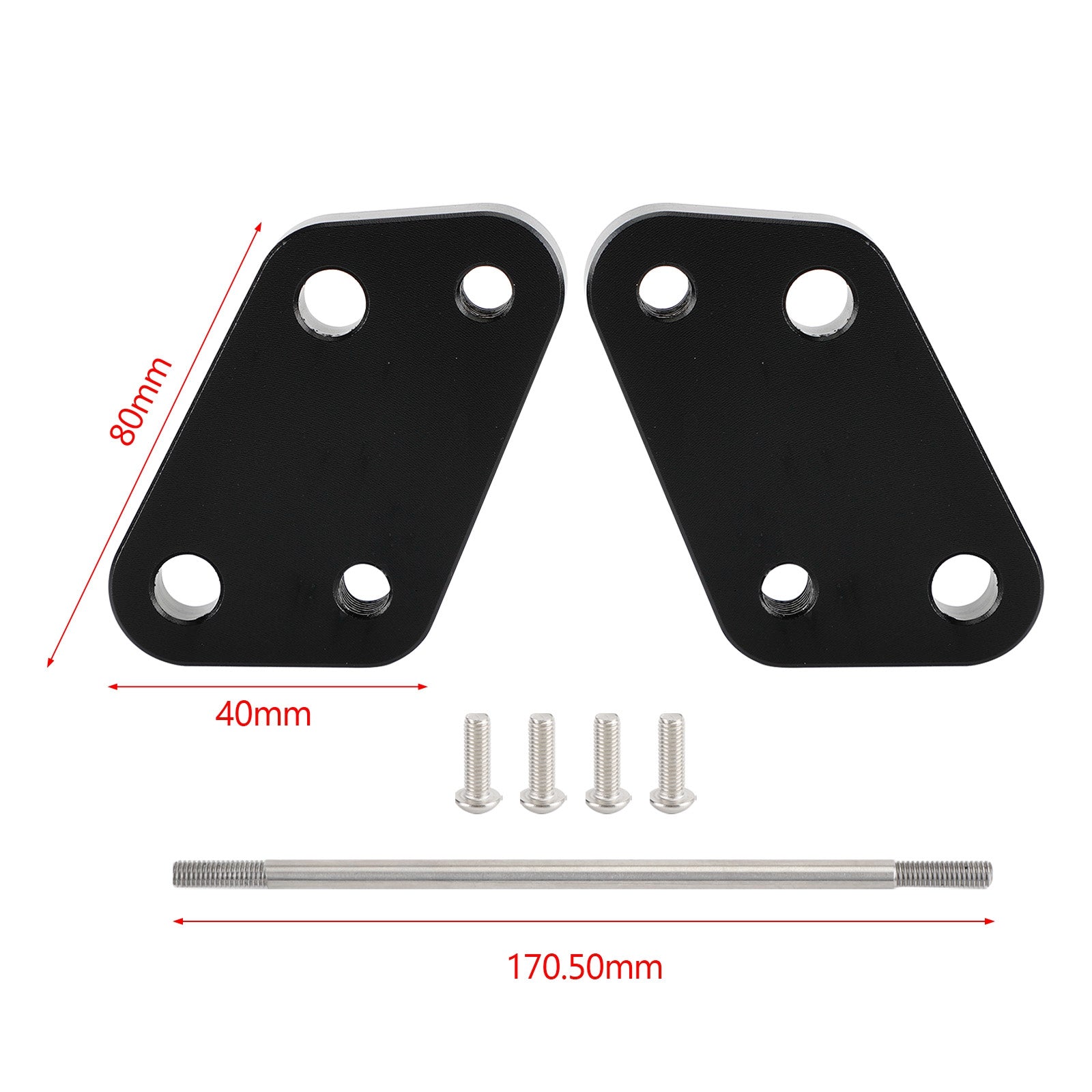 Footpeg Offset Plate Kit For Suzuki Gixxer250 Sf250 Ed22B 2020 2021 2022 New