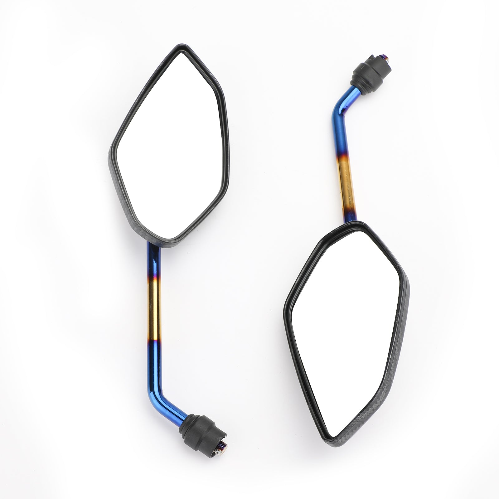 Specchietti per moto con filettatura blu da 10 mm, coppia universale per moto/bici/scooter - CW generico